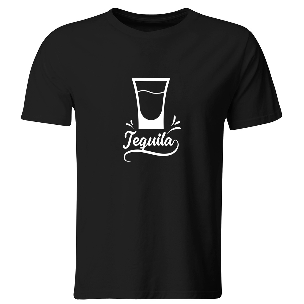 Playera pareja LK170. Tequila y Limón (Tequila) (Recto​, Negro​, Blanco)