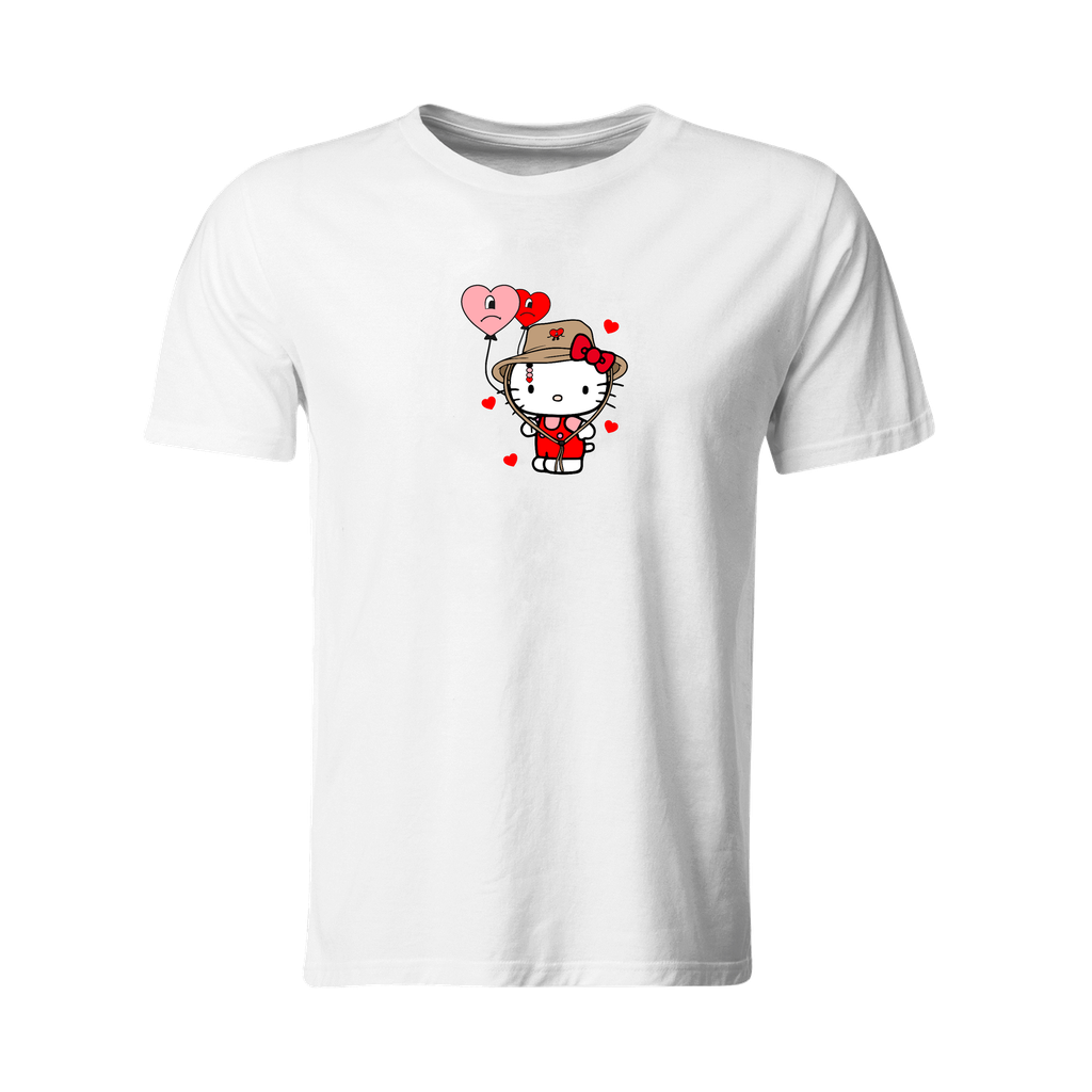 Playera Individual Lk330. San Valentín Bad Bunny Kitty Anim