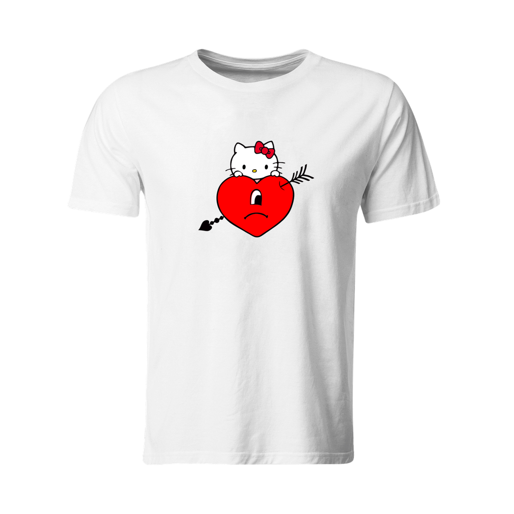 Playera Individual Lk339. San Valentín Bad Bunny Kitty Anim (Recto​)