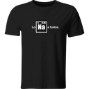 Playera Color Lk200. Frase Los Odio A Todos. Química Sodio.