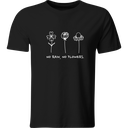 Playera Color Lk203. Frase No Rain No Flowers Aesthetic Flor