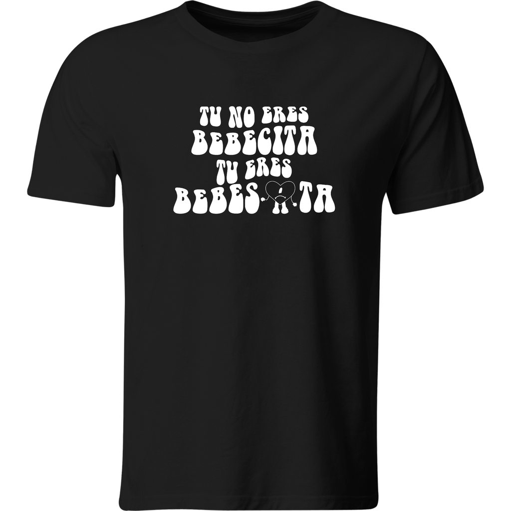 Playera Color Lk212. Un Verano Sin Ti Bebesita Bebesota (Recto​, Negro​, Blanco)