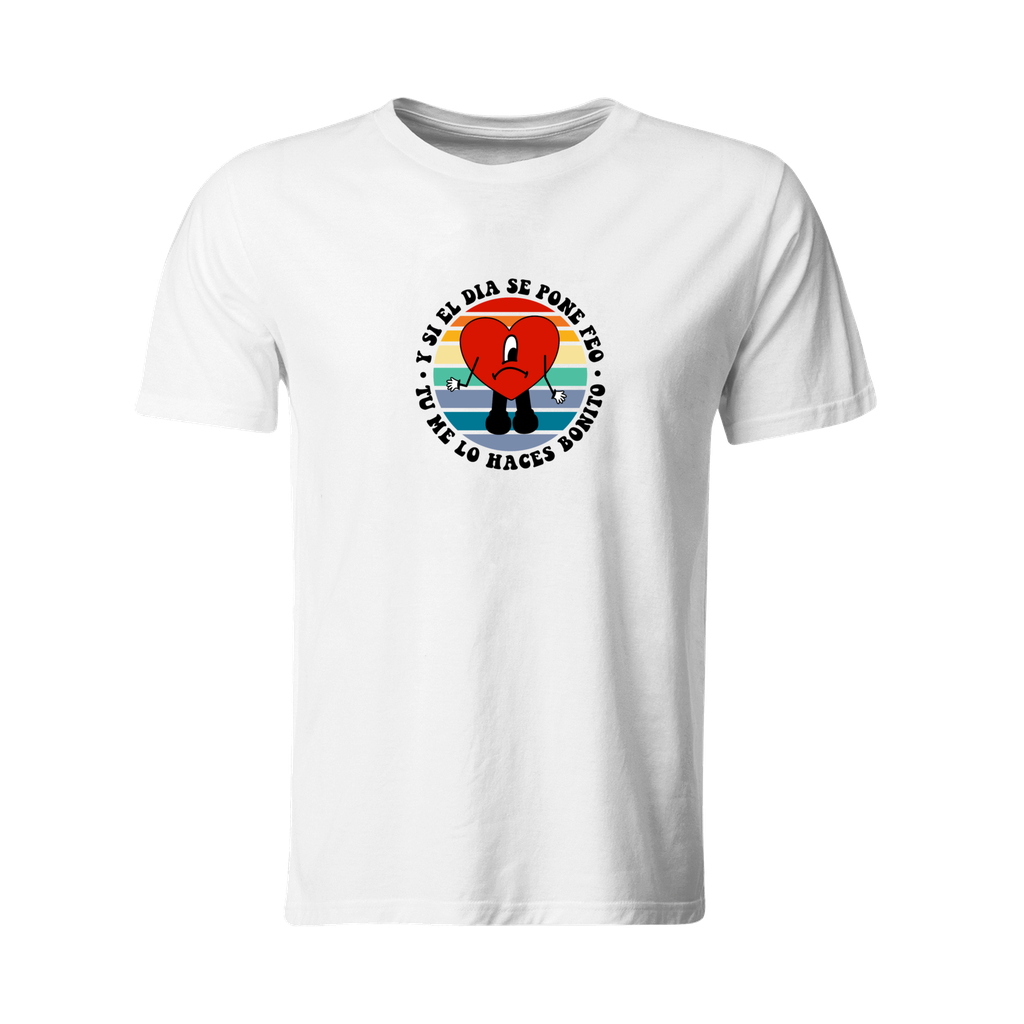 Playera Individual Lk216. Bad Buny  Un Verano Sin Ti Corazon (Recto​)
