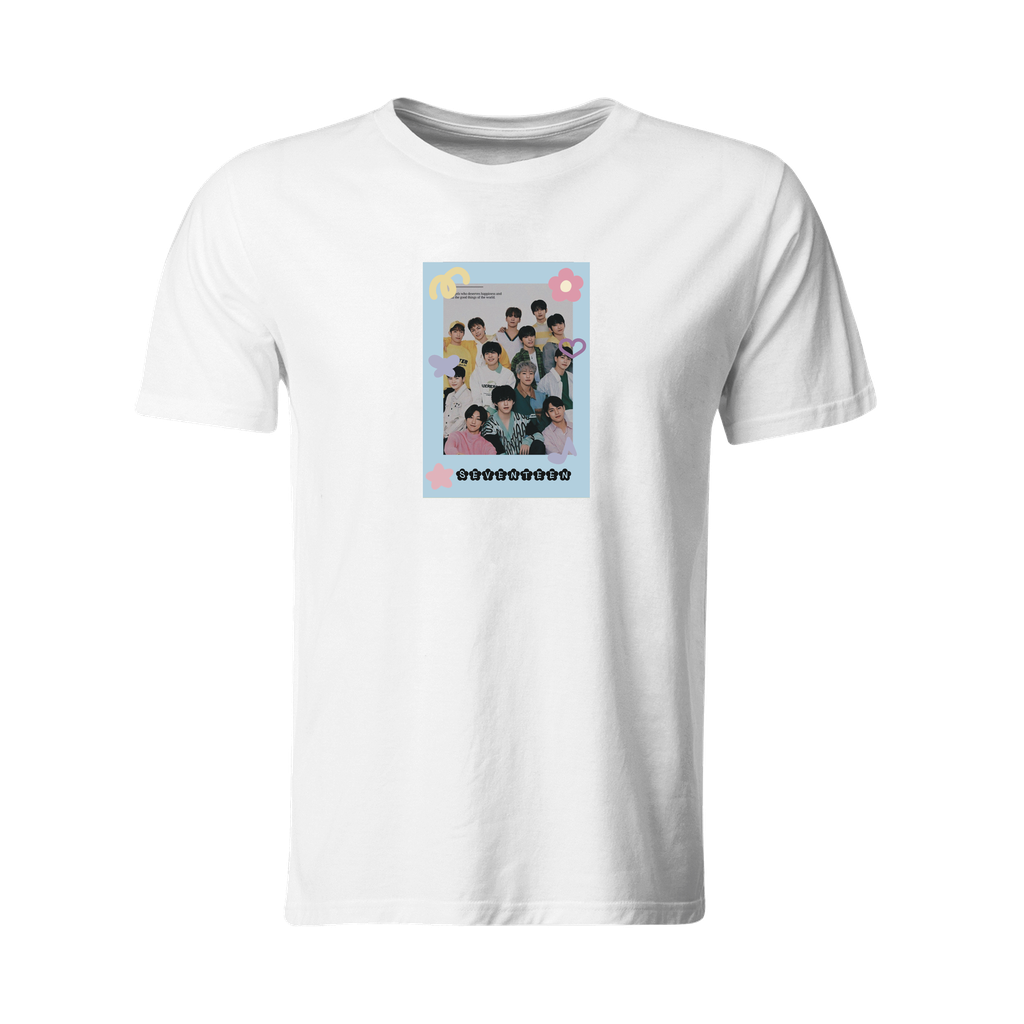 Playera Individual Lk291. Kpop Corea Banda Seventeen (Recto​)