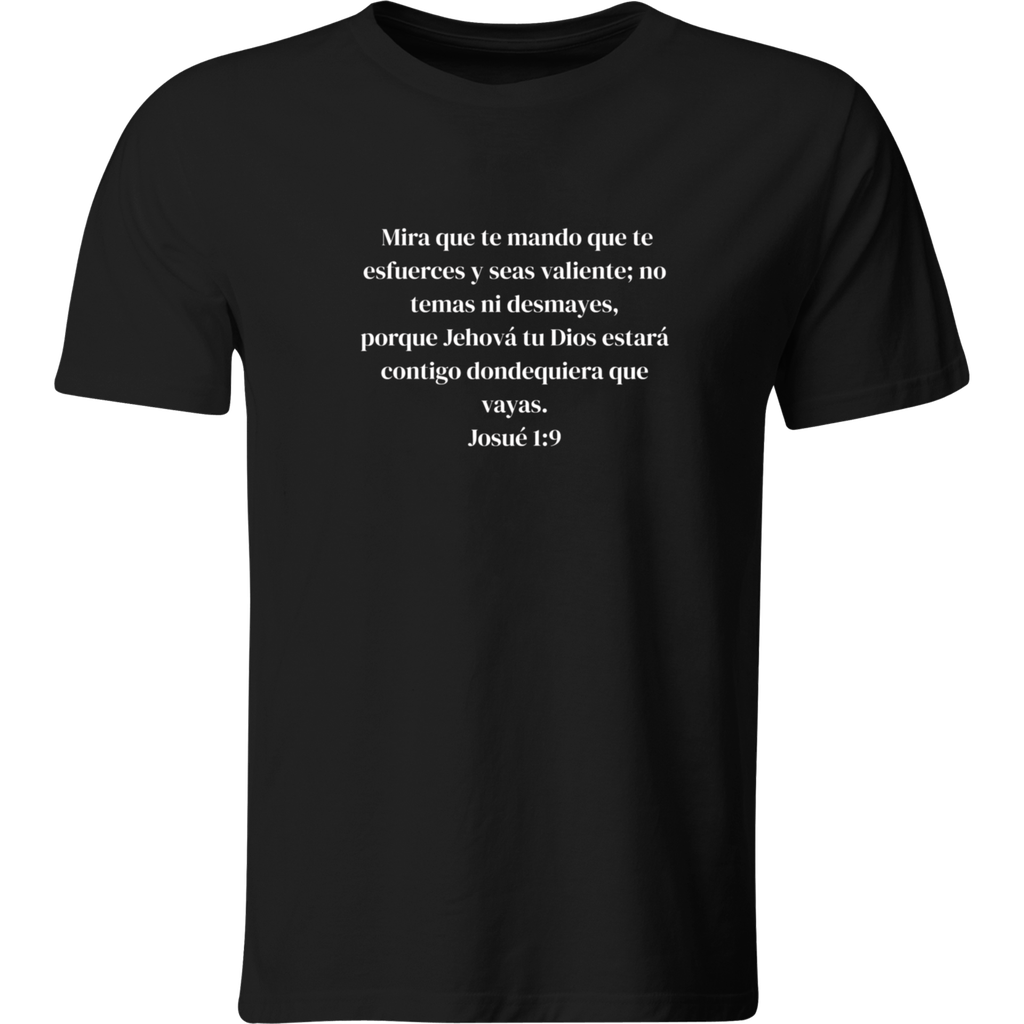 Playera color religión cristiana regalo bíblica. Rg2 (Recto​, Negro​, Blanco)