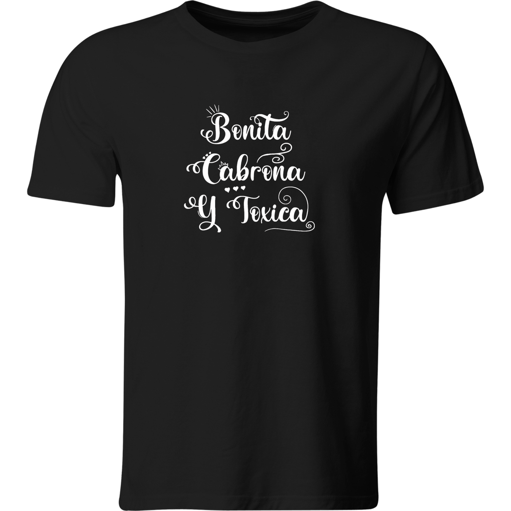 Playera Color Lk461. Frase bonita cabro y tóxica bichota