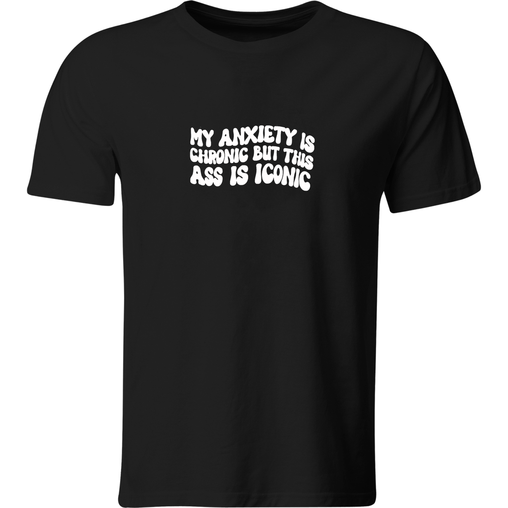 Playera Color Lk466. Frase mi ansiedad es… meme chistosas
