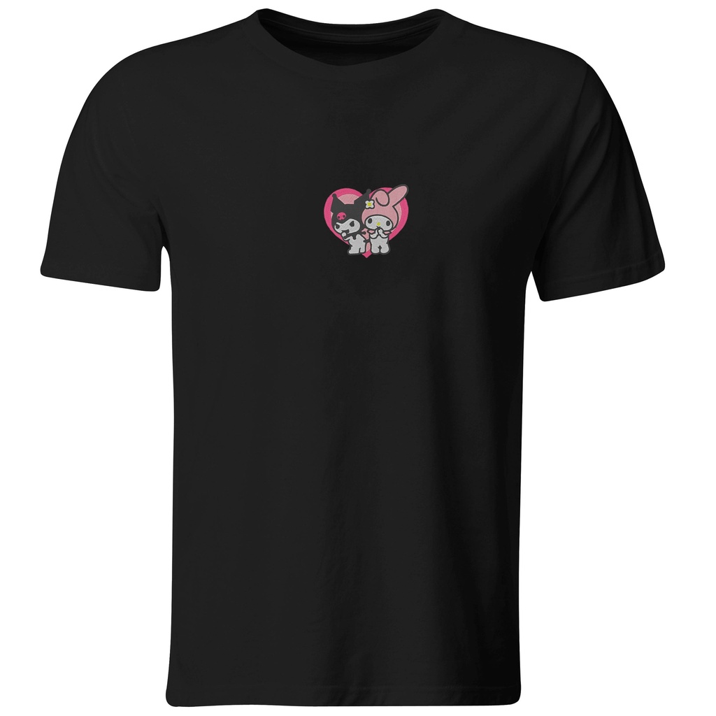 Playera bordada Melody y Kuromi