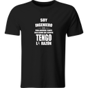 Playera Color Lk472. Frase ingeniero siempre tengo la razón