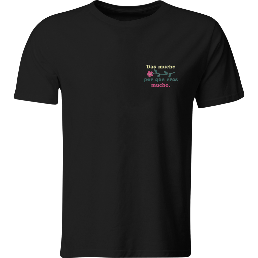 Playera Individual Bordada Lc3. Frase Positiva hermosa eres poderosa