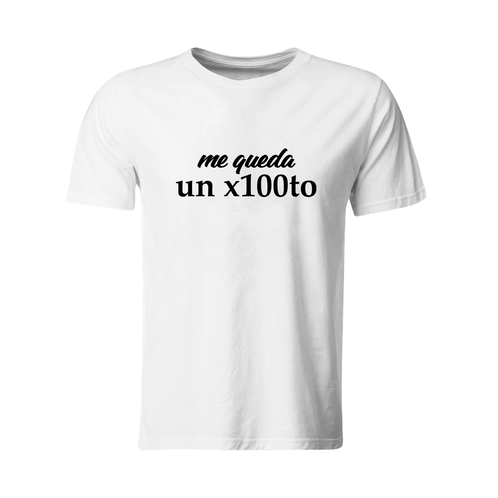 Playera Ic1. Bad Bunny Me Queda Un X100. Frase (Recto​)