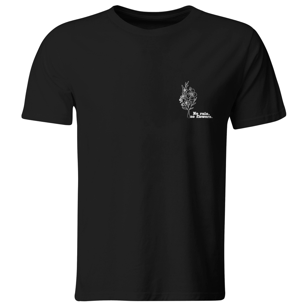 No rain, no flowers. (Recto​, Negro​)