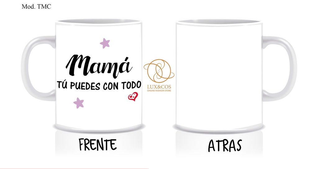 Taza TMC. Taza día de las madres (Con nombre)