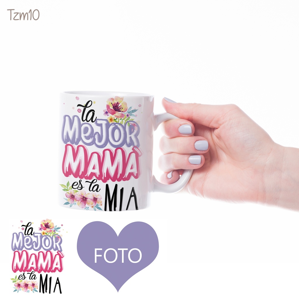 Taza tzm10. Taza día de las madres (Con nombre)