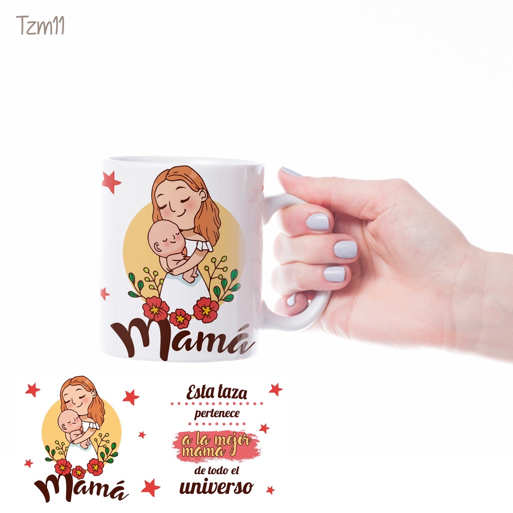 Taza tzm11. Taza día de las madres (Con nombre)
