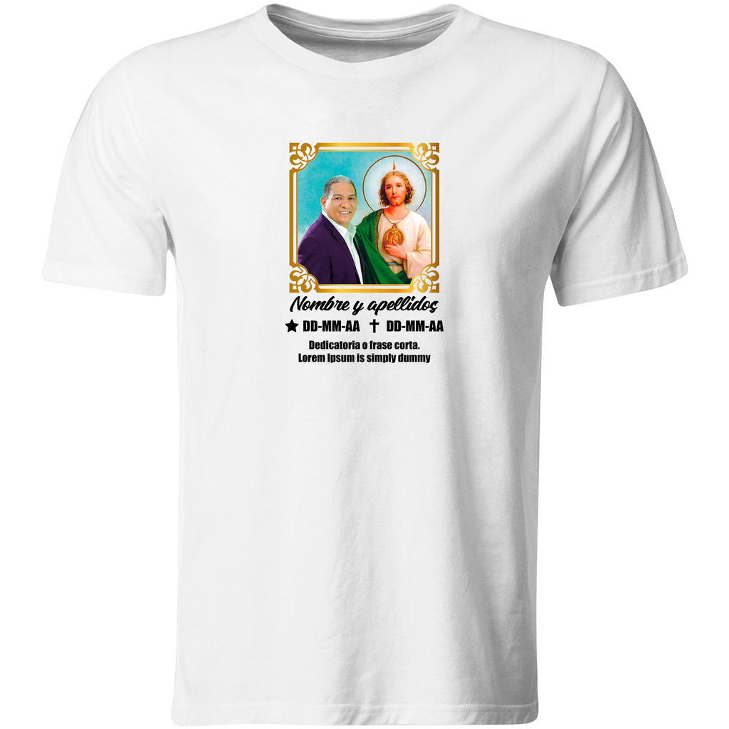 Playera novenario pn1. Foto + texto personalizado. aniversario (Recto​)