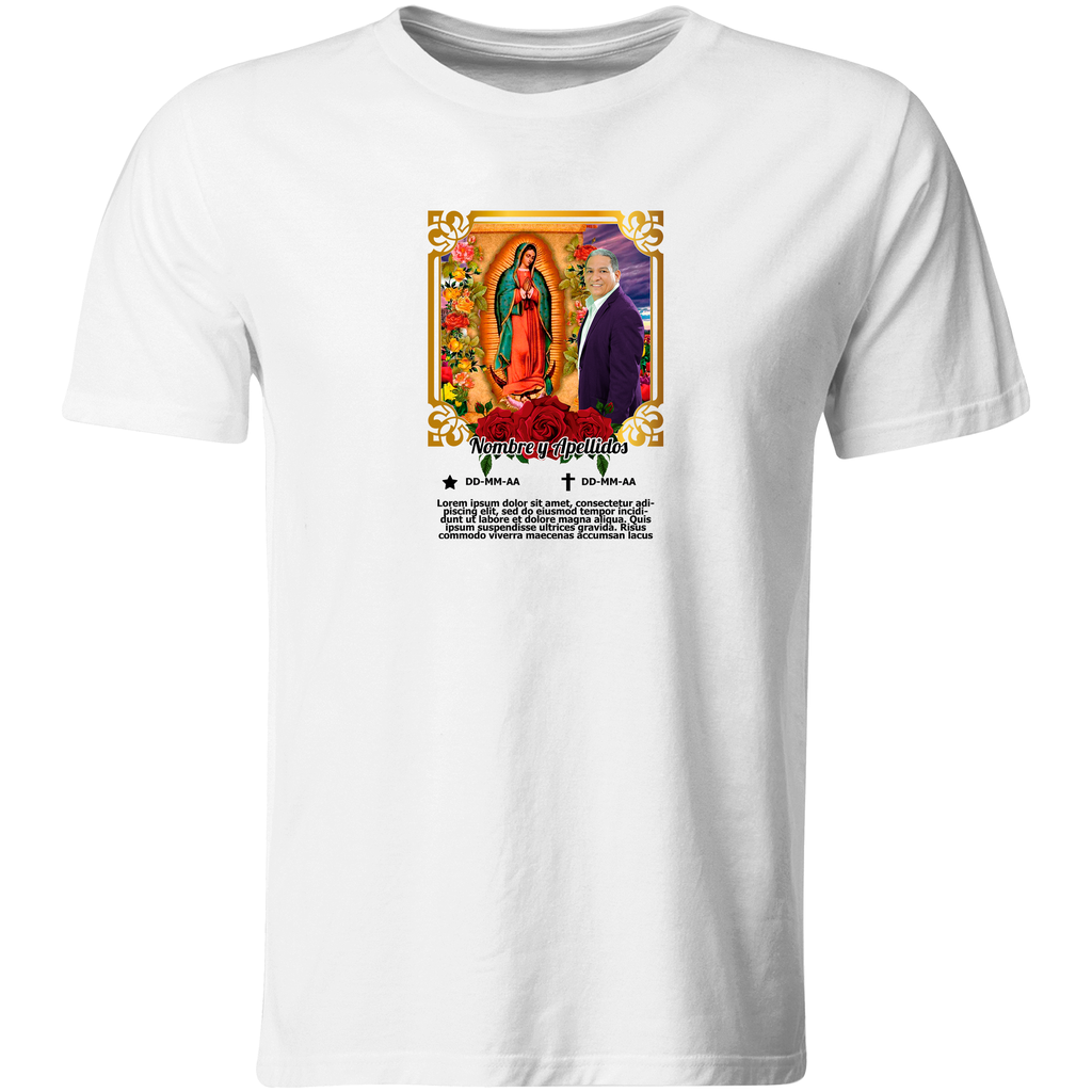 Playera Novenario Pn3. Foto + Texto Personalizado. Aniversario (Recto​)