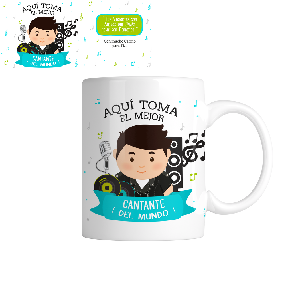 Taza TAP20. Aquí toma el mejor cantante (Con nombre)