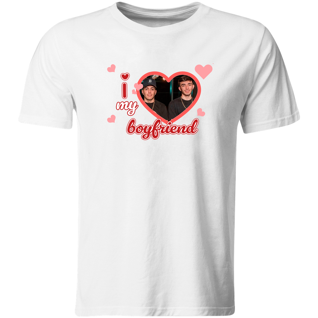 Playera Individual Lk537. I Love My Boyfriend eslabon armado