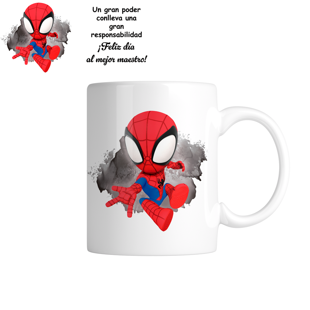 Taza tpm4. Un gran poder conlleva una gran responsabilidad (Con nombre)