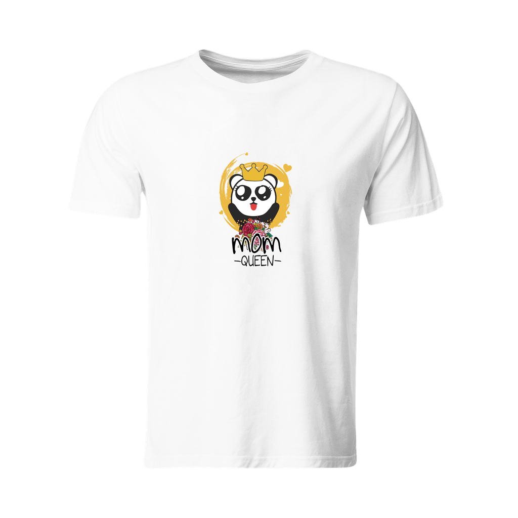 Playeras mamá e hijos:  Mom Queen, pandas | DM627