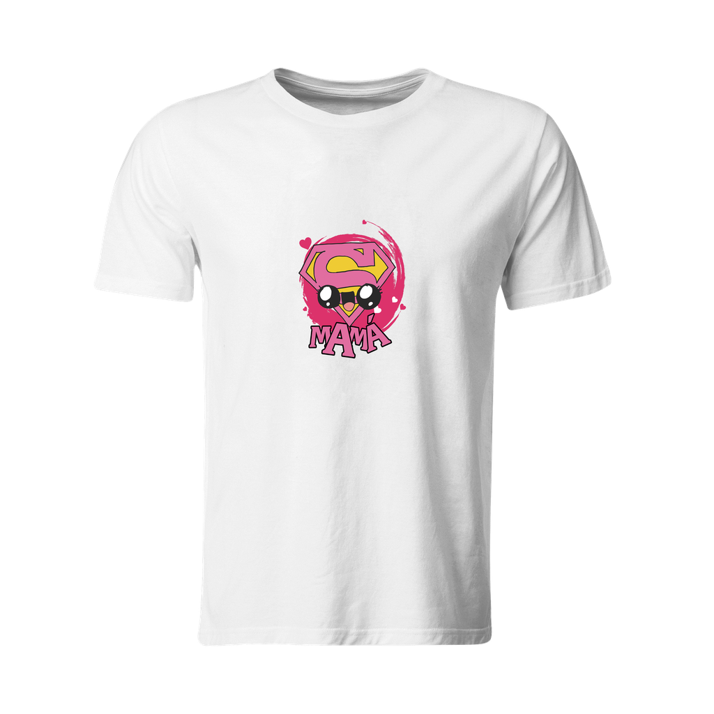 Playeras mamá e hijos:  Super mamá DM640 (Recto​, Mamá)