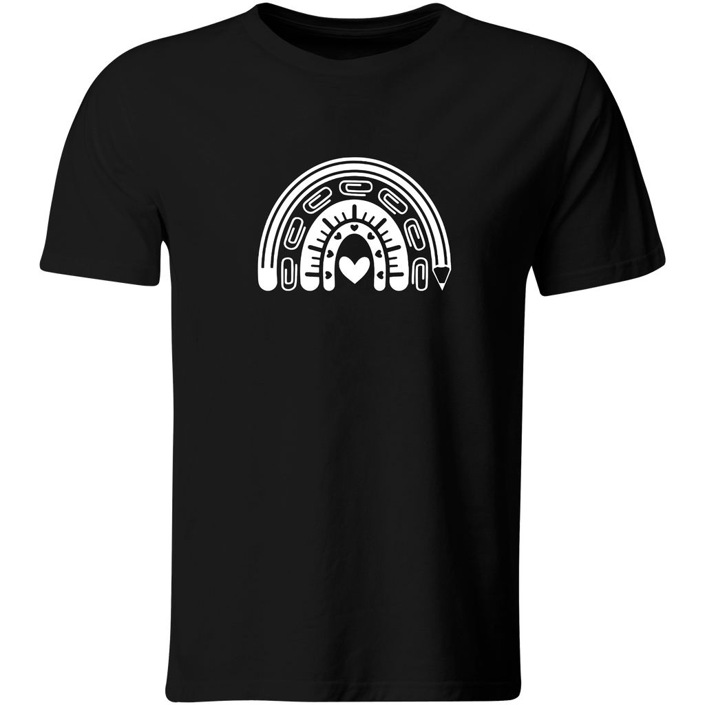 Playera Color Mt49. Maestra Maestro Regalo Escuela Colegio (Recto​, Negro​, Blanco)