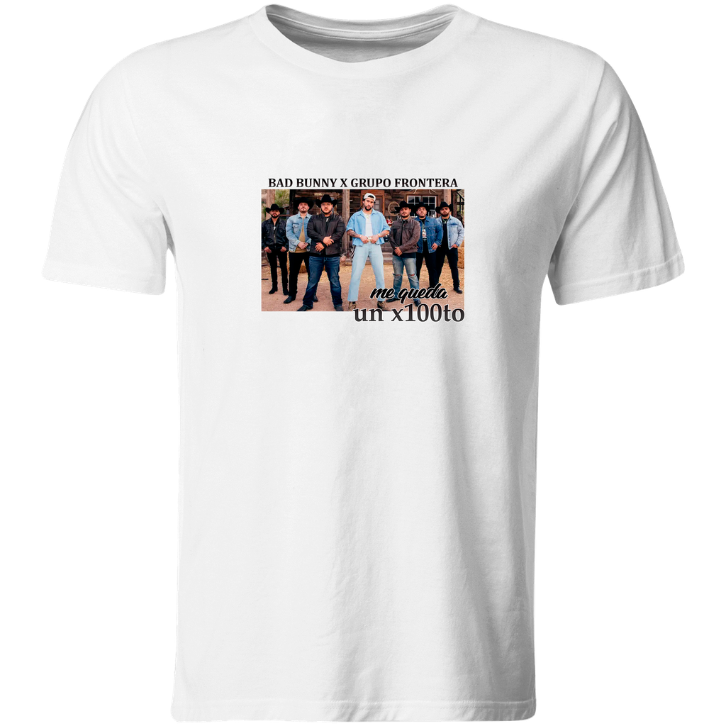 Playera individual lk520. bad bunny x100to concierto x frontera
