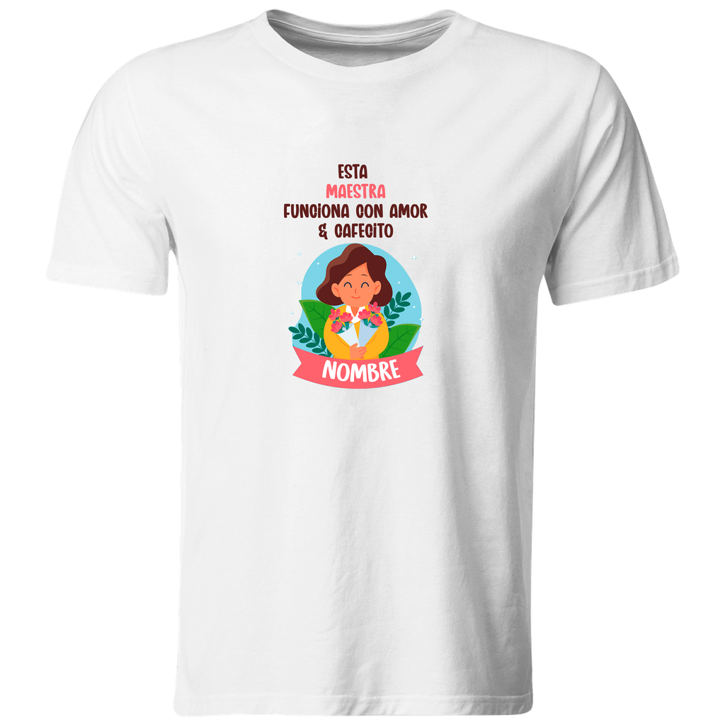 Playeras Maestros Mt45. Personalizada con nombre maestra