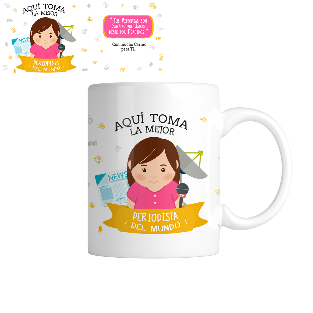 Taza TAP9. Aquí toma la mejor periodista