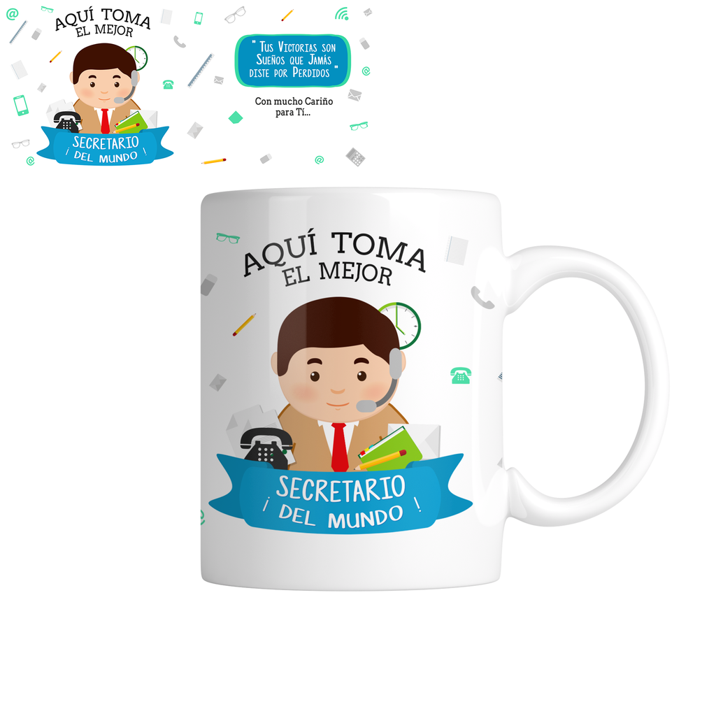 Taza TAP12. Aquí toma el mejor secretario