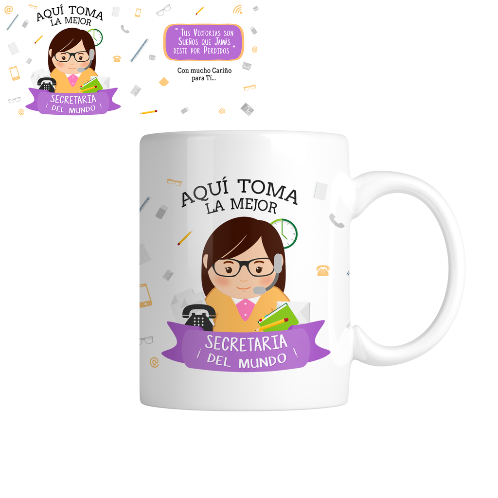 Taza TAP13. Aquí toma la mejor secretaria