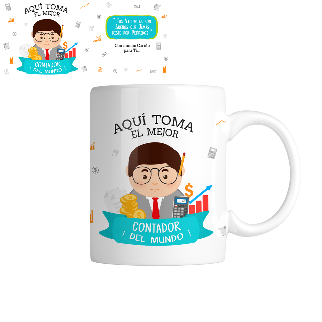 Taza TAP14. Aquí toma el mejor contador