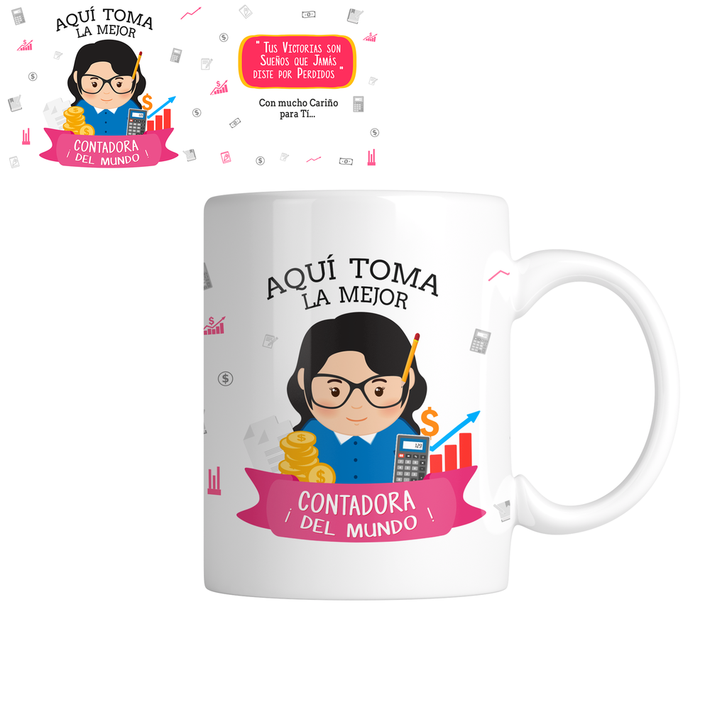 Taza TAP15. Aquí toma la mejor contadora