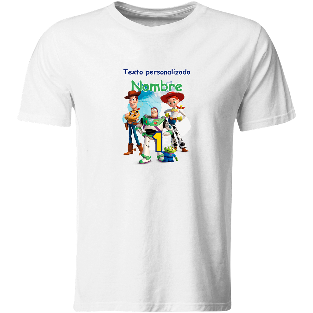 Playera Personalizada Cumpleaños Pc15. toystory anime party