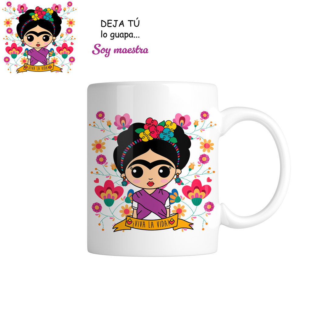 Taza tpm7. Deja tú lo guapa... soy maestra