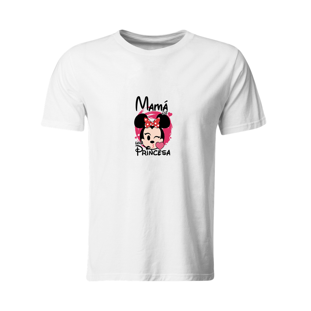 Playeras mamá e hijos:  Mamá de una princesa    DM619