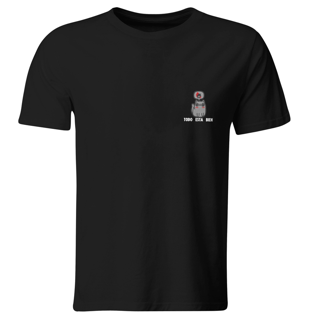 Playera bordada Gatito: Todo esta bien
