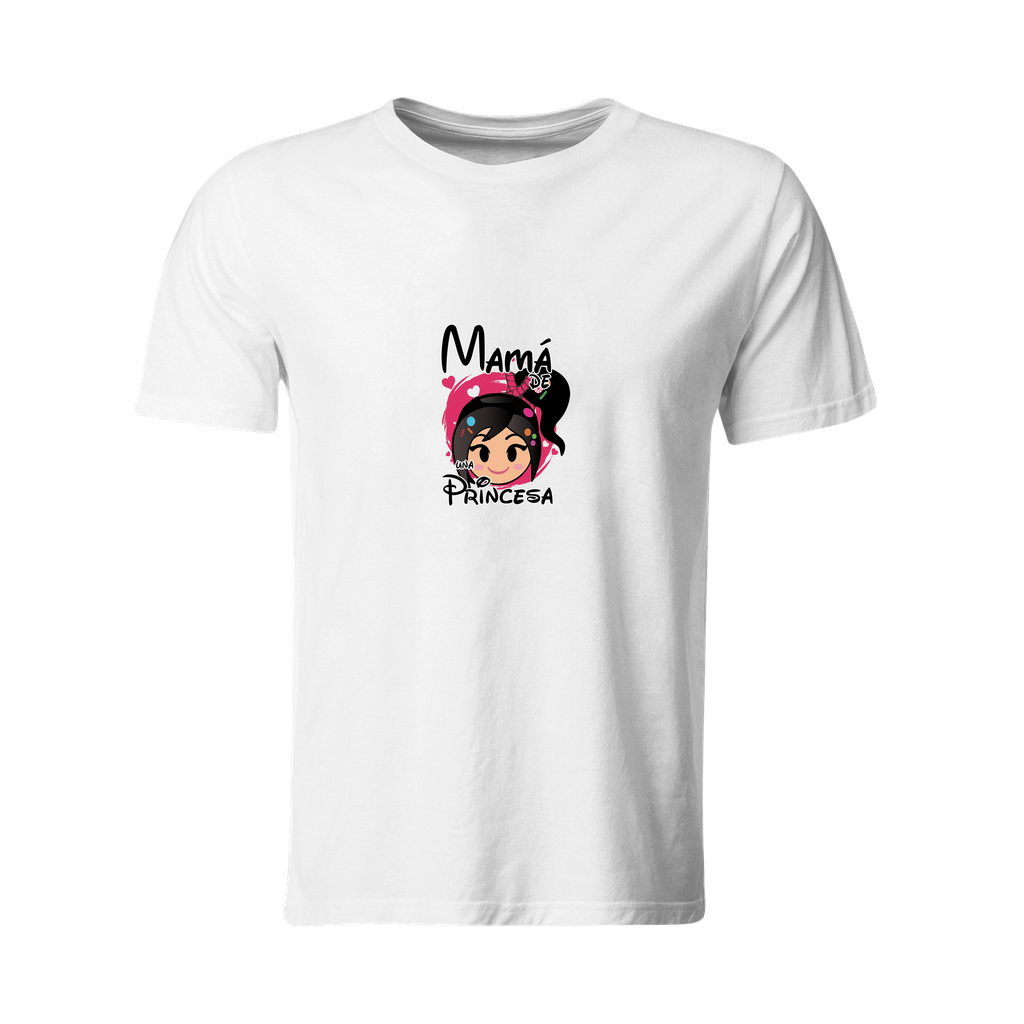 Playeras mamá e hijos:  Mamá de una princesa Vanellope - Ralph videojuegos. DM664
