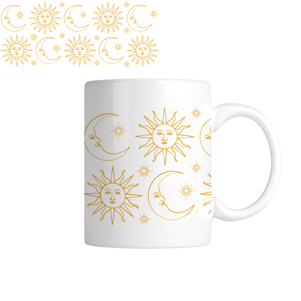 Taza TAE10: Celestial. Aesthetic vintage kawaii motivation