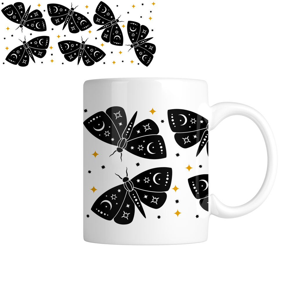 Taza TAE11: Celestial. Aesthetic vintage kawaii motivation