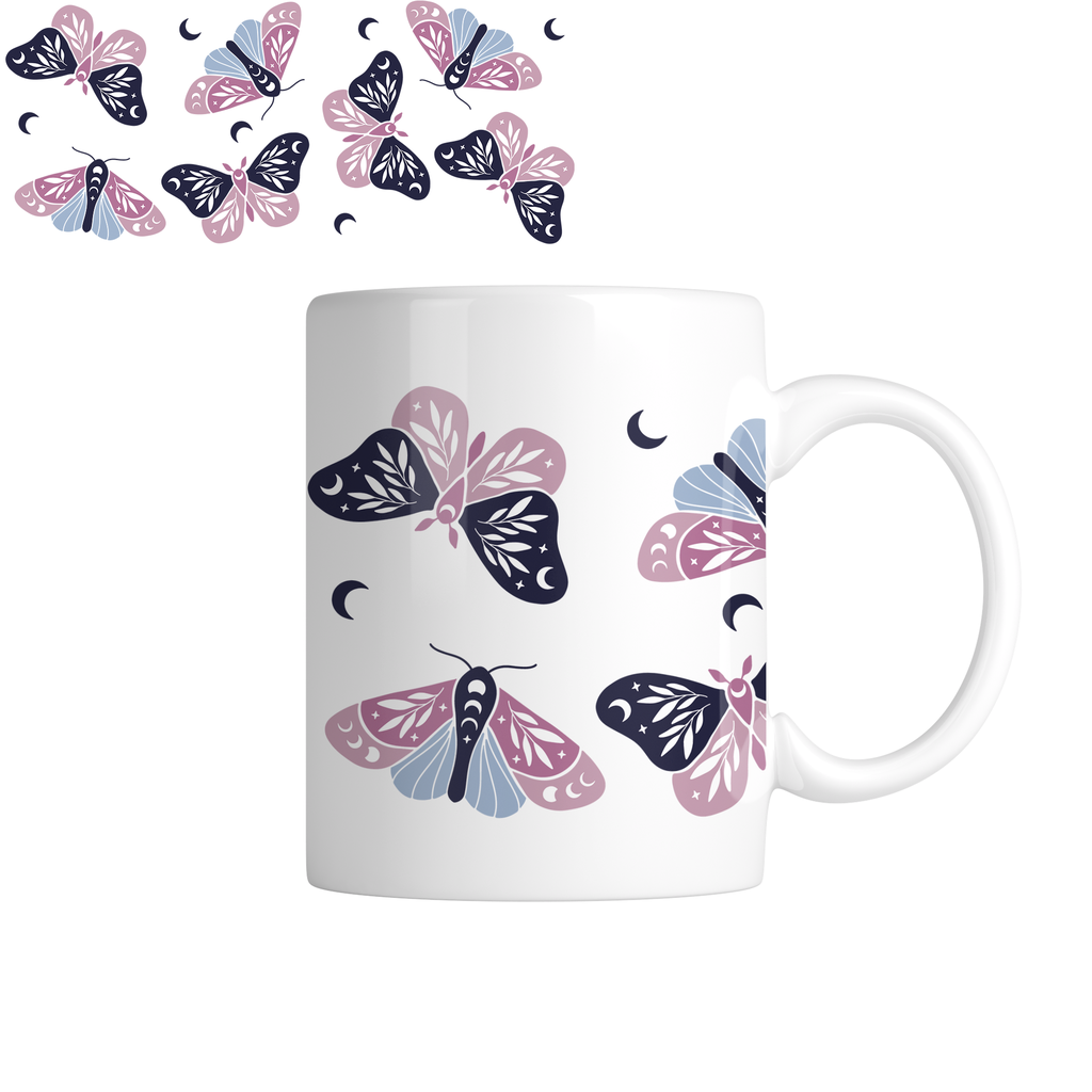 Taza TAE13: Celestial. Aesthetic vintage kawaii motivation