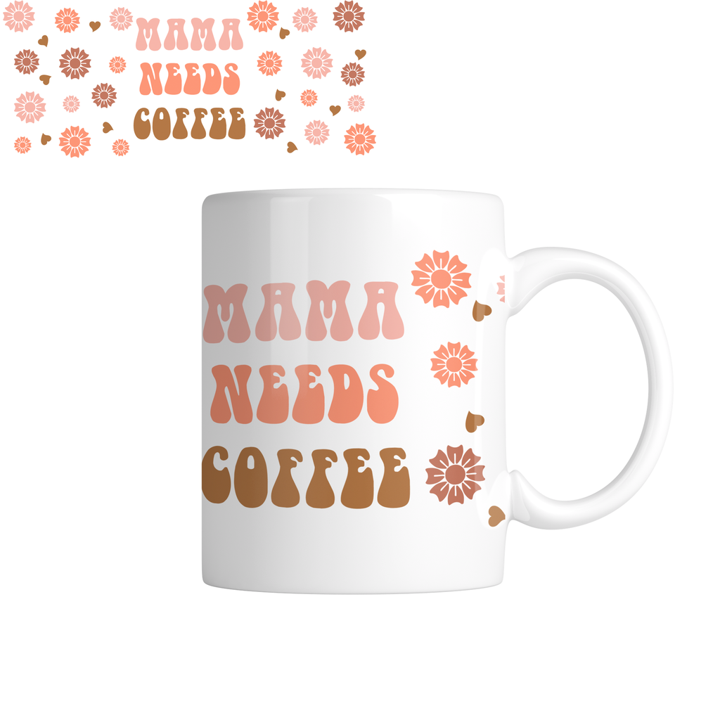 Taza TAE21: Café. Aesthetic vintage kawaii motivation