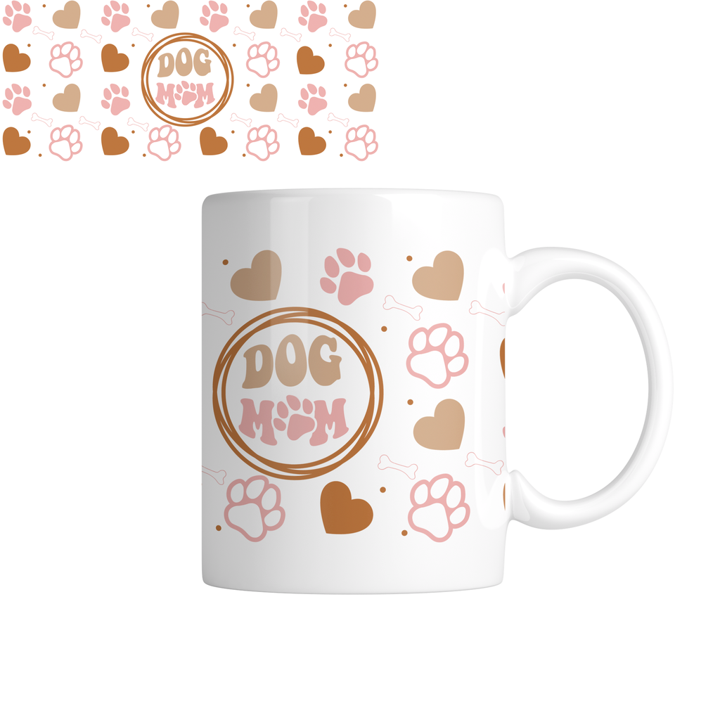 Taza TAE27: Mom dog. Aesthetic vintage kawaii motivation