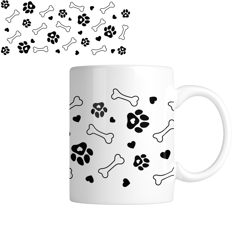 Taza TAE31: Mom dog. Aesthetic vintage kawaii motivation