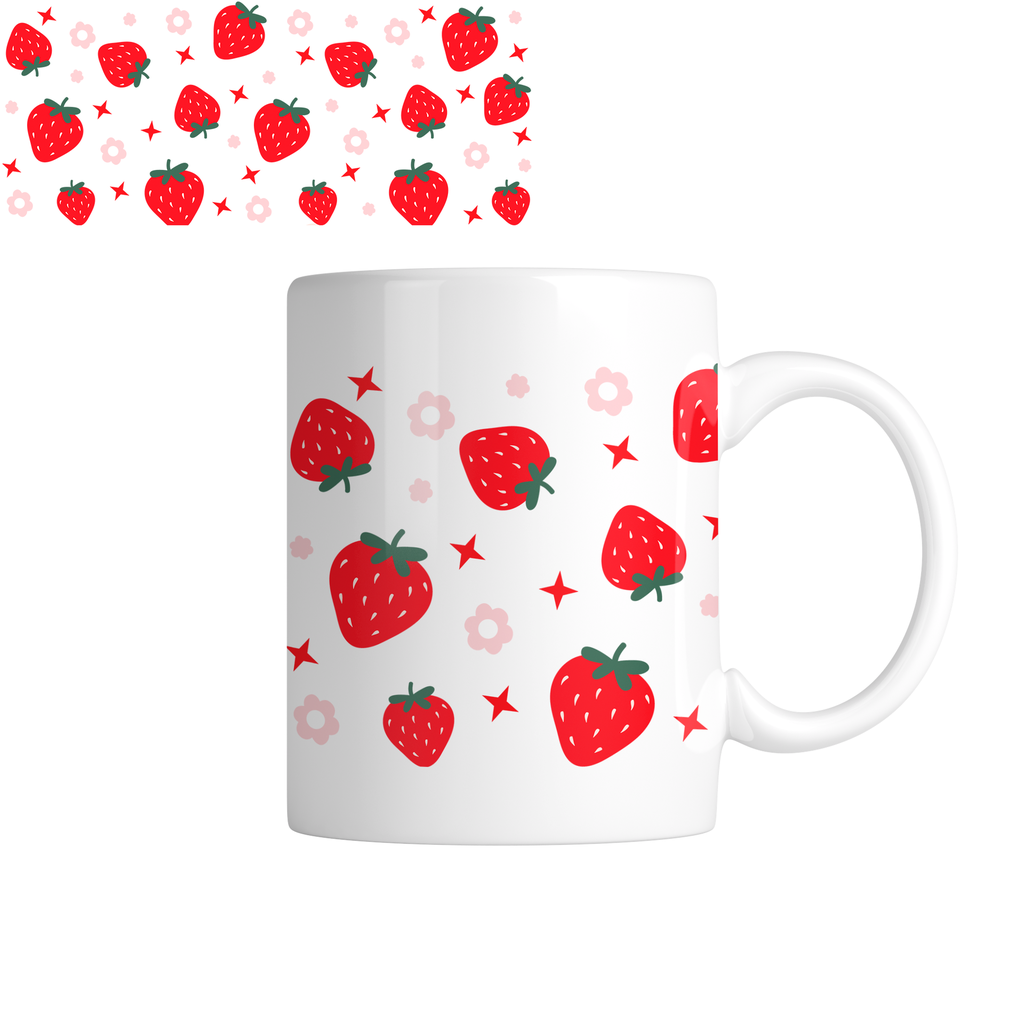 Taza TAE46: Frutras. Aesthetic vintage kawaii motivation