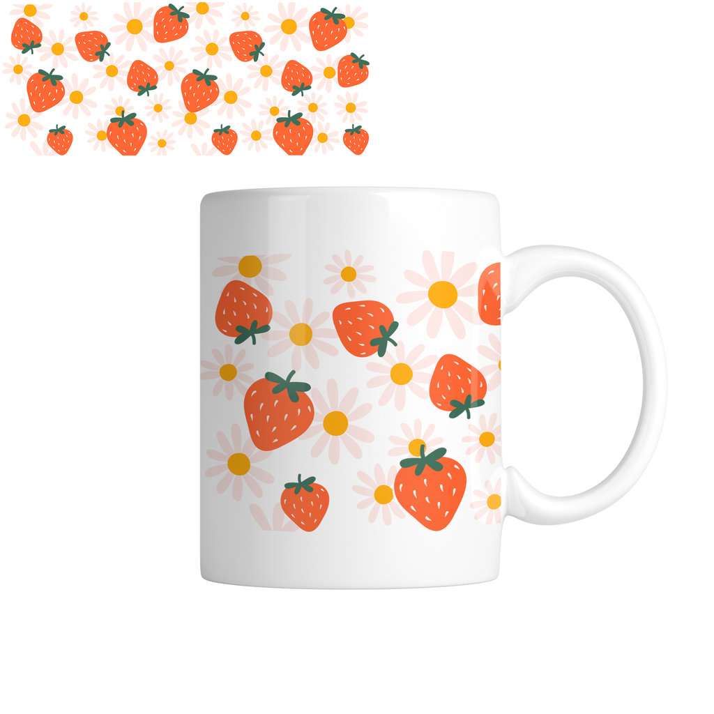 Taza TAE47: Frutras. Aesthetic vintage kawaii motivation