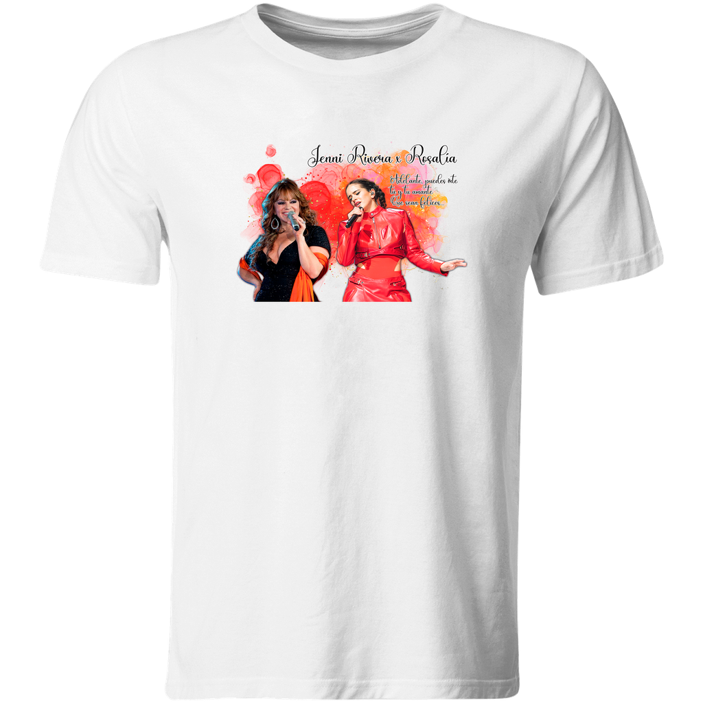 Playera Individual Lk556 Meme Jenni Rivera x Rosalia famosos