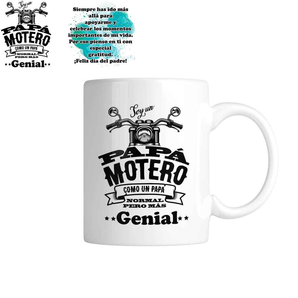 Taza da24. Papá motero.
