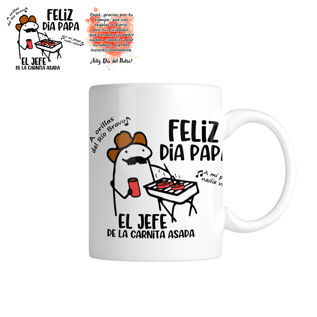 Taza da28. El jefe de la carnita asada